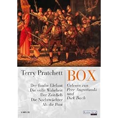 Die Box: MP3: Ab die Post / Der f�nfte Elefant / Der Zeitdieb / Die Nachtw�chter / Die volle Wahrheit