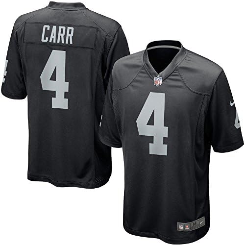 mr_Raiders Mens Derek_Carr 4# Black Oakland Jersey 44/L