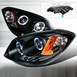 05-08 Chevy Cobalt Halo Led Projector Headlight Black/Blue