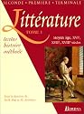 Littérature. XVIe, XVIIe, XVIIIe siècle, tome1