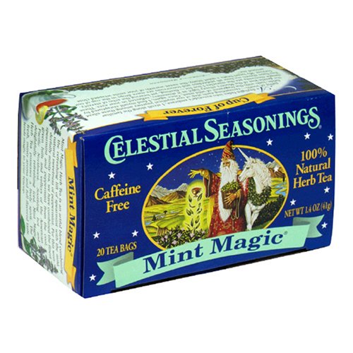 Celestial Seasonings Herb Tea, Mint Magic, Tea Bags, 20-Count Boxes (Pack of 6) by Celestial Seasonings