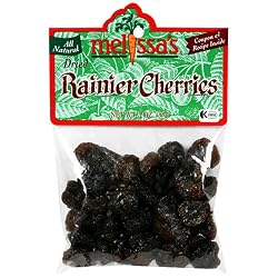 Melissa's Dried Rainier Cherries, 3-Ounce Bags (Pack of 12)