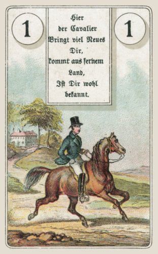 Produkt-Bild: Lenormand Orakelspielkarten mit Versen: 36 Orakelspielkarten mit Versen