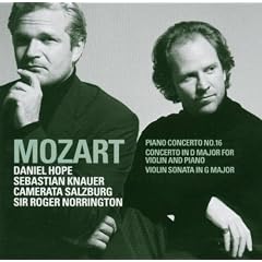 Mozart : Piano Concerto No.16 K451, Violin Sonata In G Major K379, Concerto For Violin & Piano K.App.56/K315f