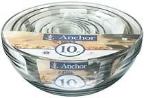 Anchor Hocking Glass Bowl Set - 10 pcs