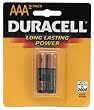 Duracell MN2400B2 AAA Alkaline Batteries (Pair)