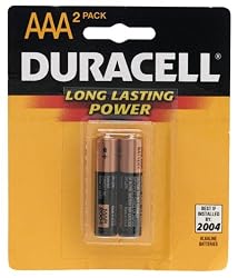 Duracell MN2400B2 AAA Alkaline Batteries (Pair)