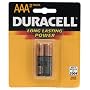Duracell MN2400B2 AAA Alkaline Batteries (Pair)