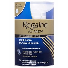 Regaine For Men Extra Strength Scalp Foam 3 x 73ml