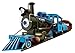 Wallmonkeys Blue Steam Engine Train Wall Decal Peel and Stick Graphics for Kids (12 in W x 8 in H) WM87584