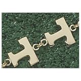 Tennessee Volunteers Solid 14K Gold ''T'' Bracelet 7 1/2''