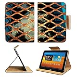 Old Mesh Which Oxidized By The Time 3DTech Galaxy Tab 3 10.1 Flip Case Stand Smart Magnetic Cover Made to Order Premium Deluxe Pu Leather