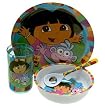 Dora the Explorer 3-Piece Melamine Dish Set