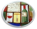 Peggy Karr 14-Inch Glass Vino Platter