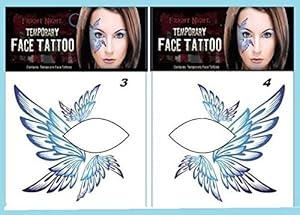 Tatouage temporaire / halloween n°4 /déguisement /soirée /temporary face tatoo