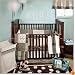 My Baby Sam Mad About Plaid 4 Piece Crib Bedding Set, Blue