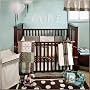 My Baby Sam Mad About Plaid 4 Piece Crib Bedding Set, Blue