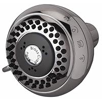 Brasscraft 2102 Massage Spray Showerhead 4 Settings with Anti-Clog Feature Chrome