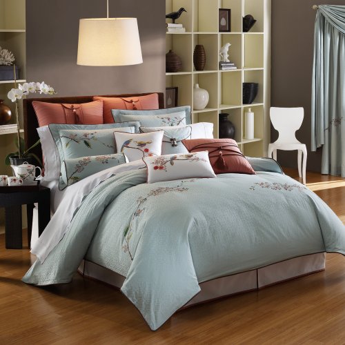 Lenox Chirp Queen Comforter Set, Blue