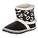 Noble Mount Womens Wildside Leopard Print Indoor Short Boot Slippers