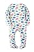 Baby Boys Footed Pajama - 100% Cotton Zip Front Dinosaurs Sleeper 18 Months