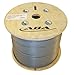 Infinity Cable CAT6A 10G CMR Riser 650MHz, 1000 Feet, 23AWG, UTP Unshielded, Solid 100% Bare Copper, UL Certified, Bulk Cable, Gray