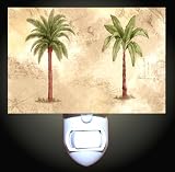 Review Decoration Sensation  / Palm Trees Side by Side Decorative Night Light