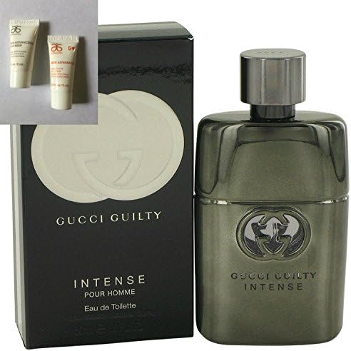 Guilty Intense for Men 1.6oz EDT + 2 Sample Vials of RE9 Cream (see description for details)