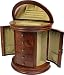 Queen Anne Style Jewelry Box (Walnut / Tan) (13