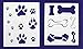 Dog Bone/Paw Print 2 Piece Stencil Set 8 Inch X 10 Inch