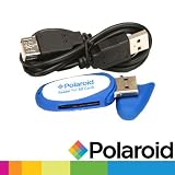 Polaroid Rubberized High Speed SD Card Reader / Writer For The Nikon D7000 Digital SLR Cameras