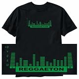 T-Shirt Black  Reggaeton Equalizer  Music