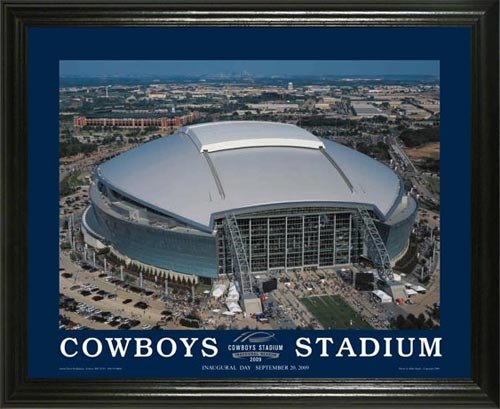 Dallas Cowboys - New Cowboys Stadium Aerial - Lg - Framed Poster Print
