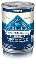 Blue Buffalo BLUE Homestyle Recipe Senior Chicken Dinner 12.5 oz, Pack of 12
