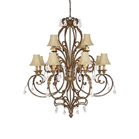 Capital Lighting Fixtures Vanity Fair Twelve Light Chandelier With Crystals With A SPICE... by Capital Lighting
