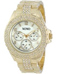 XOXO Womens XO5663 Analog Display Quartz Gold Watch