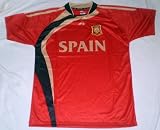 Spain PRO Soccer Jersey :: Pro Futball Jersey (Red / Black / Gold) type4 comes one size xl- but fits men large & xl slim built