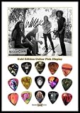 Alice In Chains Gold Edition Guitar Pick Display With 15 Guitar Picks A4 Size