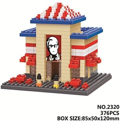 Otulet City Builder Series Fast Food Chains Set Model Toy Building Blocks Mini Figure Nanoblocks Minifigure Diamond Building Set DIY (with Otulet® FREE Brick Separator)