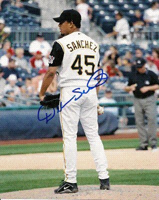 Duaner Sanchez - Autographed/Hand Signed Pittsburgh Pirates 8x10 Photo