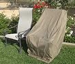 Patio Hi Back Chair Covers with Velcro up to 42" H
