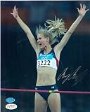 Amy Acuff Autographed/Hand Signed 8x10 Photo (High Jumper) JSA Image #2