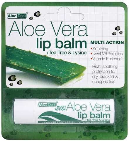 The Healthy Option Aloe Vera Lip Balm With Tea Tree & Lysine 4G