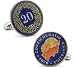 Penny Black Fourty Men's Switzerland Coin Cufflinks
