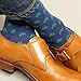 Sock Habit Men's Patterned Dress Socks Colorful Fun Striped Shamrock, Blue/Green, Shoe Size 9 to 11.5