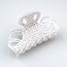 Cendrillon Crystal White - Cubitas Duchamp Collection (Made in France, Hand-set Swarovski Crystals, Claw Clip)