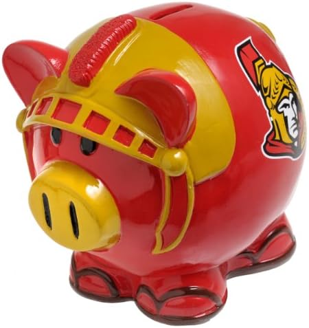 NHL Ottawa Senators Large Resin Thematic Piggy Bank
