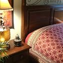 Ruby Kilim ~ Rustic Red Black Luxury Designer King Bedspread