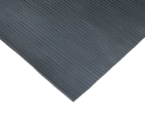 Rubber-Cal Ramp-Cleat Non-Slip Outdoor Rubber Mats - 3mm Thick x 3ft x 15ft Floor Mat