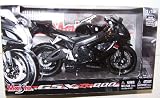 Maisto 1/12 Scale Diecast Suzuki Gsx-r 600 Motorcycle in Color Black